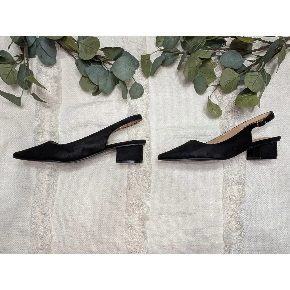 Nordstrom Journee Collection Sylvia Slingback Pump in Black - Picture 3 of 7